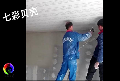 砂漿噴涂機工地施工，掛網砂漿噴涂(圖文)